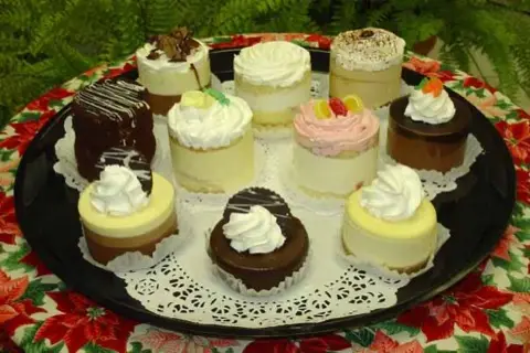 Tray of baby cakes