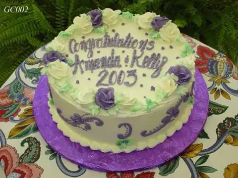 Graduation celebration cake