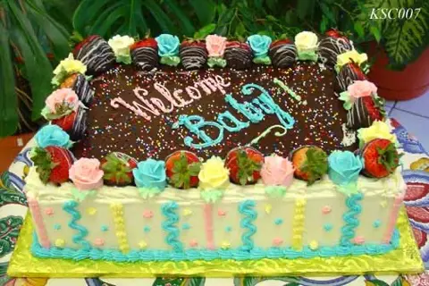 Kids shower cake