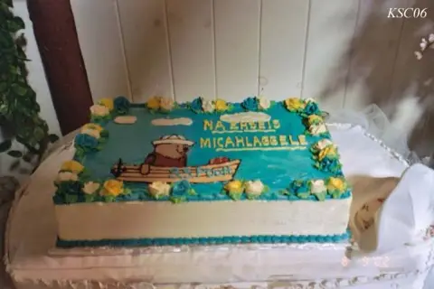 Baby shower themed cake