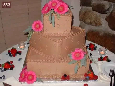 Multi-tier wedding cake